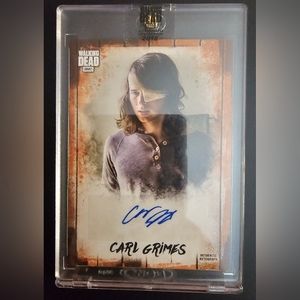 Walking dead autograph card